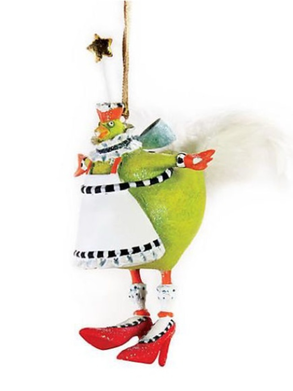 MACKENZIE-CHILDS|Patience Brewster 12 Days of Christmas Mini French Hen Ornament